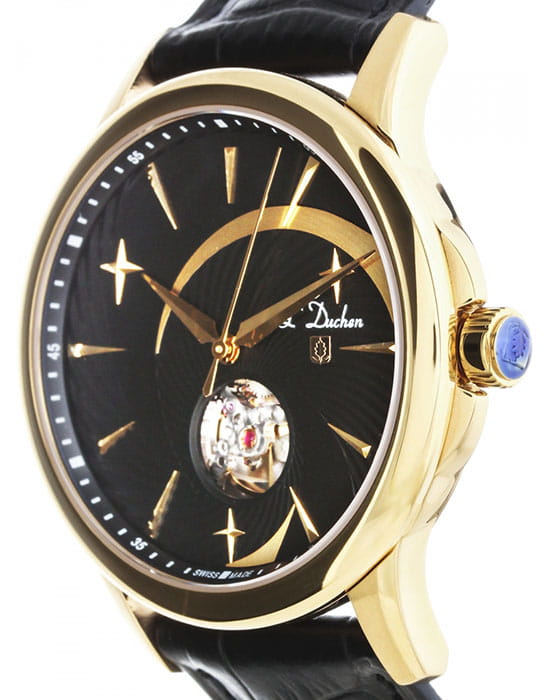 L'Duchen LDuchen D 154.21.31,  швейцария мужские часы на браслете кожаный боковой вид